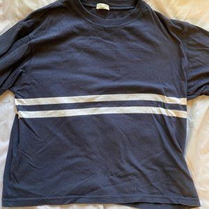 Brandy Melville/John Galt navy striped long sleeve